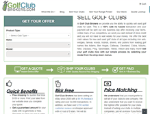 Tablet Screenshot of golfclubbrokers.com